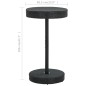 vidaXL Gartentisch Schwarz 60,5x106 cm Poly Rattan vidaXL Gartentisch Schwarz 60,5x106 cm Poly Rattan