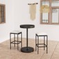 vidaXL 3-tlg. Gartenbar-Set mit Kissen Poly Rattan Schwarz vidaXL 3-tlg. Gartenbar-Set mit Kissen Poly Rattan Schwarz