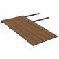 WPC Terrassendielen mit Zubehör Braun und Grau 10 m² 2,2 m WPC Terrassendielen mit Zubehör Braun und Grau 10 m² 2,2 m