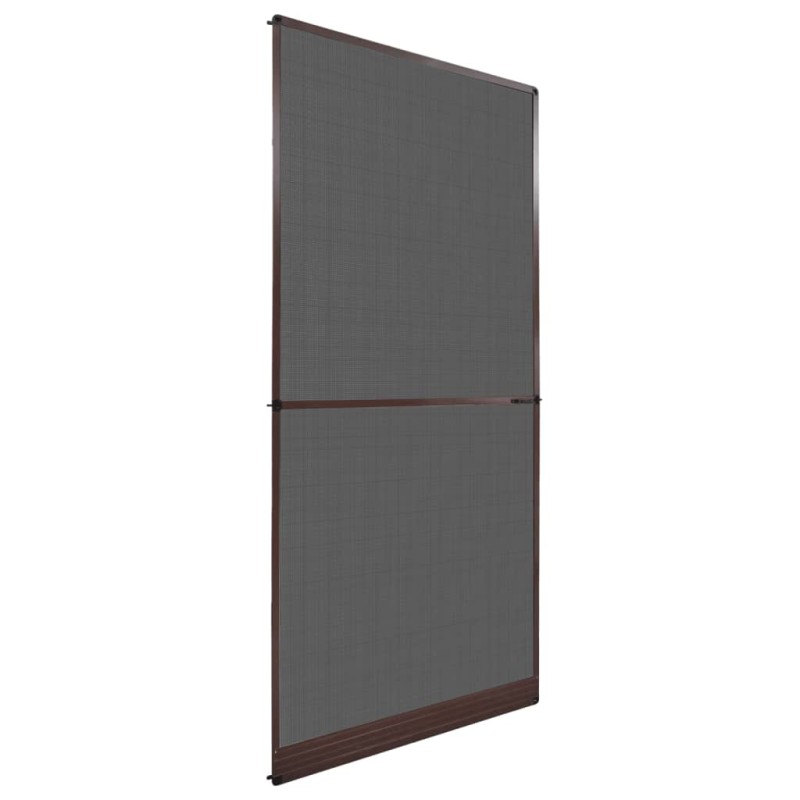 vidaXL Insektenschutz mit Scharnieren für Türen 100x215 cm Braun vidaXL Insektenschutz mit Scharnieren für Türen 100x215 cm Braun