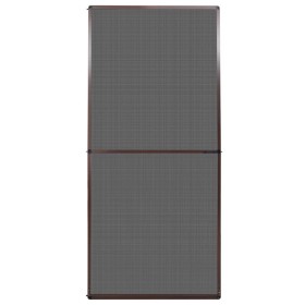 vidaXL Insektenschutz mit Scharnieren für Türen 100x215 cm Braun