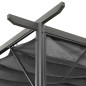 vidaXL Pergola mit Ausziehbarem Dach Anthrazit 3x3 m Stahl 180 g/m² vidaXL Pergola mit Ausziehbarem Dach Anthrazit 3x3 m Stahl 180 g/m²