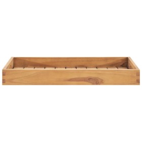 vidaXL Serviertablett 60x35 cm Massivholz Teak