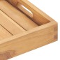 vidaXL Serviertablett 60x35 cm Massivholz Teak vidaXL Serviertablett 60x35 cm Massivholz Teak