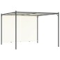 vidaXL Pergola mit Verstellbarem Dach Cremeweiß 3x3 m Stahl vidaXL Pergola mit Verstellbarem Dach Cremeweiß 3x3 m Stahl