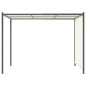 vidaXL Pergola mit Verstellbarem Dach Cremeweiß 3x3 m Stahl vidaXL Pergola mit Verstellbarem Dach Cremeweiß 3x3 m Stahl