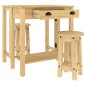 vidaXL 3-tlg. Bar-Set Massivholz Kiefer vidaXL 3-tlg. Bar-Set Massivholz Kiefer