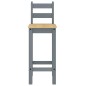 vidaXL Barstühle 2 Stk. Grau Massivholz Kiefer vidaXL Barstühle 2 Stk. Grau Massivholz Kiefer