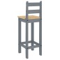 vidaXL Barstühle 2 Stk. Grau Massivholz Kiefer vidaXL Barstühle 2 Stk. Grau Massivholz Kiefer