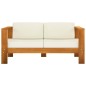 vidaXL 5-tlg. Garten-Lounge-Set mit Creme Auflagen Massivholz Akazie vidaXL 5-tlg. Garten-Lounge-Set mit Creme Auflagen Massivholz Akazie