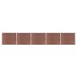 Zaunelement Set WPC 872x146 cm Braun Zaunelement Set WPC 872x146 cm Braun