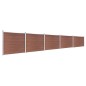 Zaunelement Set WPC 872x146 cm Braun Zaunelement Set WPC 872x146 cm Braun