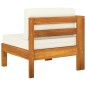 vidaXL 8-tlg. Garten-Lounge-Set mit Creme Auflagen Massivholz Akazie vidaXL 8-tlg. Garten-Lounge-Set mit Creme Auflagen Massivholz Akazie