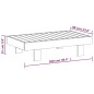 vidaXL 5-tlg. Garten-Lounge-Set mit Dunkelgrauen Kissen Massivholz vidaXL 5-tlg. Garten-Lounge-Set mit Dunkelgrauen Kissen Massivholz