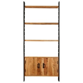 vidaXL Bücherregal 4 Ebenen 80x30x180 cm Raues Mangoholz