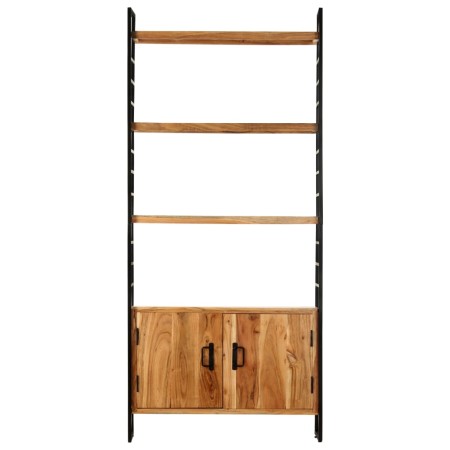 vidaXL Bücherregal 4 Ebenen 80x30x180 cm Raues Mangoholz