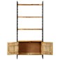 vidaXL Bücherregal 4 Ebenen 80x30x180 cm Raues Mangoholz vidaXL Bücherregal 4 Ebenen 80x30x180 cm Raues Mangoholz