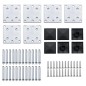 Zaunelement Set WPC 872x146 cm Braun Zaunelement Set WPC 872x146 cm Braun