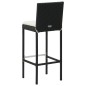 vidaXL 3-tlg. Gartenbar-Set mit Kissen Poly Rattan Schwarz vidaXL 3-tlg. Gartenbar-Set mit Kissen Poly Rattan Schwarz