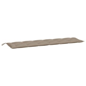 vidaXL Gartenbank-Auflage Taupe 200x50x7 cm Oxford-Gewebe
