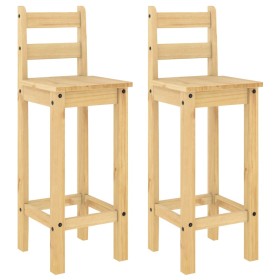 vidaXL Barstühle 2 Stk. Massivholz Kiefer