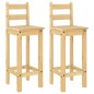 vidaXL Barstühle 2 Stk. Massivholz Kiefer vidaXL Barstühle 2 Stk. Massivholz Kiefer