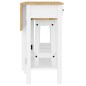 vidaXL 3-tlg. Bar-Set Weiß Massivholz Kiefer vidaXL 3-tlg. Bar-Set Weiß Massivholz Kiefer