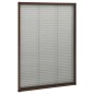 vidaXL Insektenschutz-Plissee für Fenster Aluminium Braun 80x120 cm vidaXL Insektenschutz-Plissee für Fenster Aluminium Braun 80x120 cm