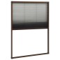 vidaXL Insektenschutz-Plissee für Fenster Aluminium Braun 80x120 cm vidaXL Insektenschutz-Plissee für Fenster Aluminium Braun 80x120 cm