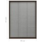 vidaXL Insektenschutz-Plissee für Fenster Aluminium Braun 80x120 cm vidaXL Insektenschutz-Plissee für Fenster Aluminium Braun 80x120 cm