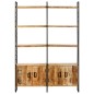 vidaXL Bücherregal 4 Ebenen 124x30x180 cm Raues Mangoholz vidaXL Bücherregal 4 Ebenen 124x30x180 cm Raues Mangoholz