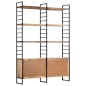 vidaXL Bücherregal 4 Ebenen 124x30x180 cm Raues Mangoholz vidaXL Bücherregal 4 Ebenen 124x30x180 cm Raues Mangoholz