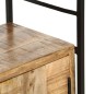 vidaXL Bücherregal 4 Ebenen 124x30x180 cm Raues Mangoholz vidaXL Bücherregal 4 Ebenen 124x30x180 cm Raues Mangoholz