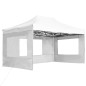 vidaXL Profi-Partyzelt Faltbar mit Wänden Aluminium 4,5×3m Weiß vidaXL Profi-Partyzelt Faltbar mit Wänden Aluminium 4,5×3m Weiß
