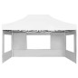vidaXL Profi-Partyzelt Faltbar mit Wänden Aluminium 4,5×3m Weiß vidaXL Profi-Partyzelt Faltbar mit Wänden Aluminium 4,5×3m Weiß