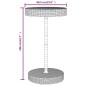 vidaXL 3-tlg. Gartenbar-Set Schwarz Poly Rattan & Massivholz Akazie vidaXL 3-tlg. Gartenbar-Set Schwarz Poly Rattan & Massivholz Akazie