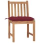 vidaXL Gartenstühle 2 Stk. mit Kissen Massivholz Teak vidaXL Gartenstühle 2 Stk. mit Kissen Massivholz Teak