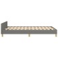 vidaXL Bettgestell mit Kopfteil Dunkelgrau 120x190 cm Stoff vidaXL Bettgestell mit Kopfteil Dunkelgrau 120x190 cm Stoff
