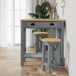 vidaXL 3-tlg. Bar-Set Grau Massivholz Kiefer vidaXL 3-tlg. Bar-Set Grau Massivholz Kiefer