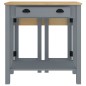 vidaXL 3-tlg. Bar-Set Grau Massivholz Kiefer vidaXL 3-tlg. Bar-Set Grau Massivholz Kiefer