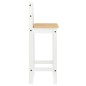 vidaXL Barstühle 2 Stk. Weiß Massivholz Kiefer vidaXL Barstühle 2 Stk. Weiß Massivholz Kiefer