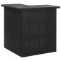 vidaXL 4-tlg. Gartenbar-Set mit Kissen Poly Rattan Schwarz vidaXL 4-tlg. Gartenbar-Set mit Kissen Poly Rattan Schwarz
