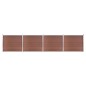 Zaunelement Set WPC 699x146 cm Braun Zaunelement Set WPC 699x146 cm Braun