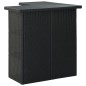 vidaXL 4-tlg. Gartenbar-Set mit Kissen Poly Rattan Schwarz vidaXL 4-tlg. Gartenbar-Set mit Kissen Poly Rattan Schwarz