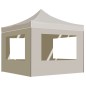 vidaXL Profi-Partyzelt Faltbar mit Wänden Aluminium 3x3 m Creme vidaXL Profi-Partyzelt Faltbar mit Wänden Aluminium 3x3 m Creme