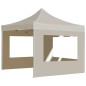 vidaXL Profi-Partyzelt Faltbar mit Wänden Aluminium 3x3 m Creme vidaXL Profi-Partyzelt Faltbar mit Wänden Aluminium 3x3 m Creme