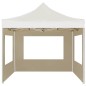 vidaXL Profi-Partyzelt Faltbar mit Wänden Aluminium 3x3 m Creme vidaXL Profi-Partyzelt Faltbar mit Wänden Aluminium 3x3 m Creme