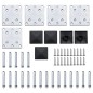 Zaunelement Set WPC 699x146 cm Braun Zaunelement Set WPC 699x146 cm Braun