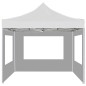 vidaXL Profi-Partyzelt Faltbar mit Wänden Aluminium 3×3m Weiß vidaXL Profi-Partyzelt Faltbar mit Wänden Aluminium 3×3m Weiß