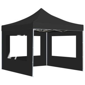 vidaXL Profi-Partyzelt Faltbar mit Wänden Aluminium 3×3m Anthrazit